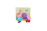 PEPPA PIG and Daddy Pig Twin Figure Fun Pack with Two Poseable Figures and a Scene Card, Preschool Toy for Girls and Boys Ages 3 and Up